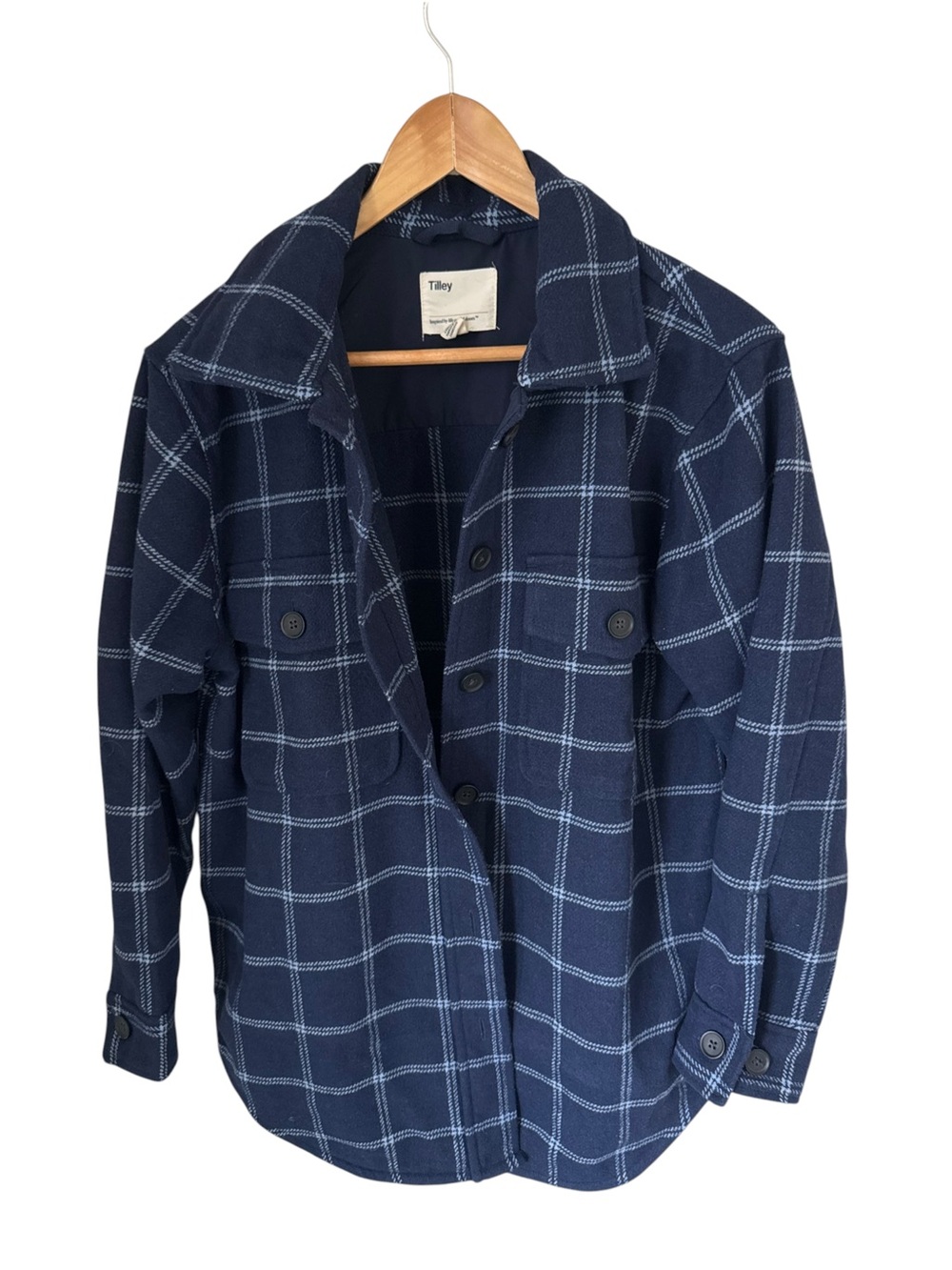 Tilley Navy Plaid Jacket